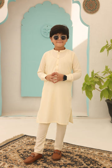 Yellow Kurta and Trouser Set For Boys